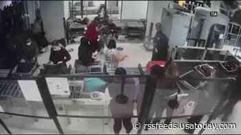 Officer saves baby who wasn't breathing at US airport
