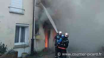 Une maison détruite par les flammes à Orry-la-Ville - Le Courrier picard