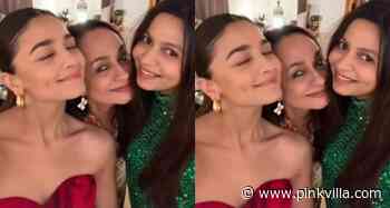 Christmas 2021: Alia Bhatt, Shaheen & Soni Razdan beam with joy in festive colours; PICS - PINKVILLA