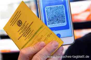 Gernsbach: Frau fliegt mit falschem Impfpass auf - Badisches Tagblatt