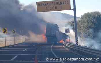 Se incendia tractocamión en la Maravatío-Zapotlanejo - El Sol de Zamora