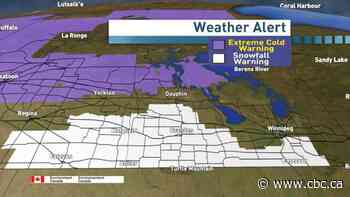 Boxing Day snowfall, extreme cold warnings issued for parts of Manitoba, Saskatchewan