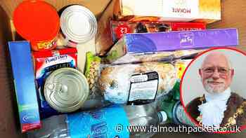 Christmas food boxes donation to families in West Cornwall - Falmouth Packet