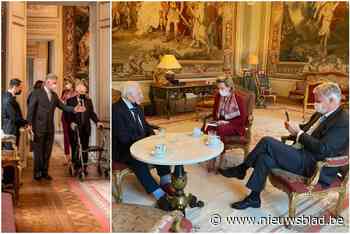 Bekendste rusthuisbewoner van het land Roger Lybaert op bezoek bij koningspaar: “Een unieke en warme herinnering”