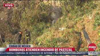Se incendia pastizal en cerro Corpus Christi de Álvaro Obregón - Noticieros Televisa