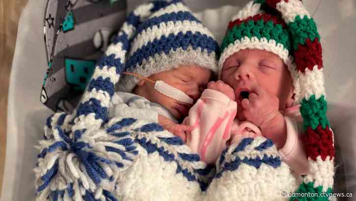NICU crocheters come together to create holiday outfits for newborn Albertans