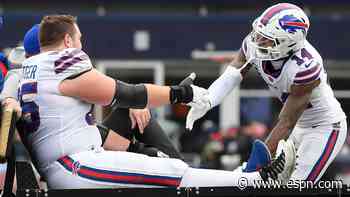 Bills lose OL Boettger to Achilles injury in 1st half