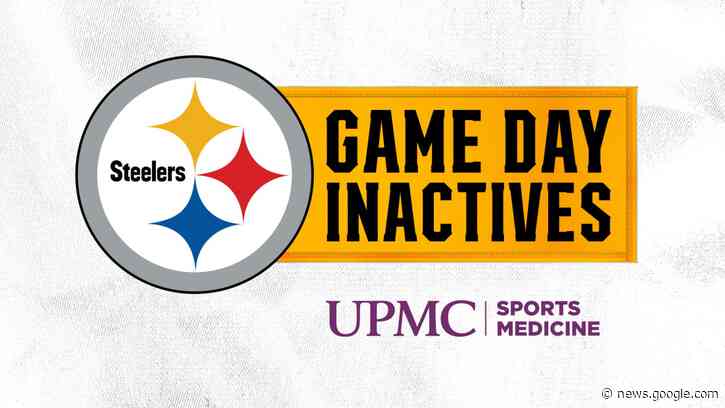 Steelers inactives for Week 16 vs. Chiefs - Steelers.com