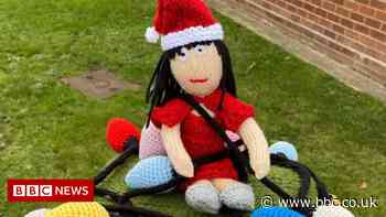 Knitted Strictly host Claudia Winkleman recycled for Christmas