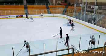 Edmonton Oilers practice at U of A with uncertain schedule ahead