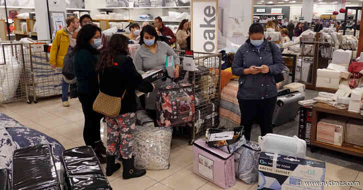 Holiday Retail Sales Soared, With E-Commerce Notching Huge Gains - The New York Times