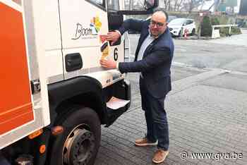 Vrachtwagens en bestelwagens gemeente uitgerust met dode hoek sticker - Gazet van Antwerpen