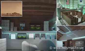 Imaginative concepts including a 3D-printed building show how humans could one day live on Mars