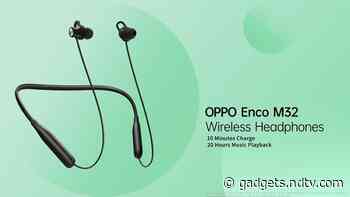 Oppo Enco M32 Neckband-Style Earphones Teased to Launch in India Soon