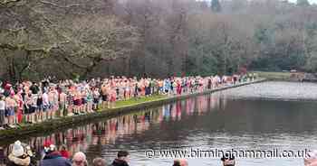 Watch 'uplifting' moment Christmas Day swimmers jump into freezing Sutton Park lake - Birmingham Live
