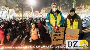 Corona-Protest trifft in Wolfsburg auf Gegenprotest