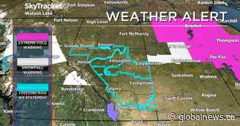 Freezing rain falls overnight in Edmonton, other parts of central and southern Alberta - Global News