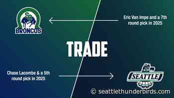 Seattle Acquires Chase Lacombe from Swift Current – Seattle Thunderbirds - seattlethunderbirds.com