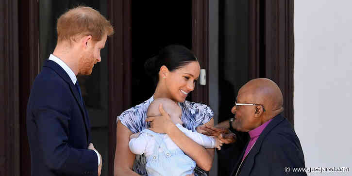Prince Harry & Meghan Markle Pen Tribute to Desmond Tutu: 'He Held Our Son Archie'