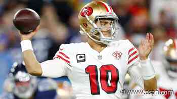 Garoppolo's status uncertain with thumb injury