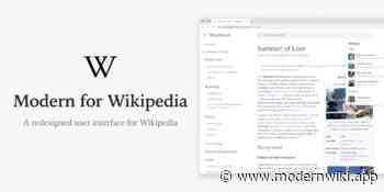 Modern for Wikipedia