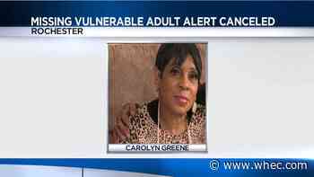 Missing vulnerable adult canceled