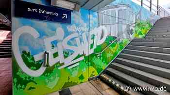 Siegen: Kunst soll Bahnhof Geisweid vor Vandalismus schützen - Westfalenpost