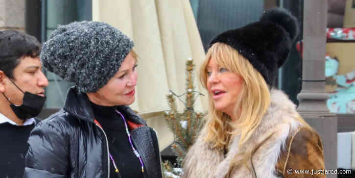 Goldie Hawn & Melanie Griffith Meet Up for Lunch in Aspen