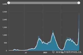 B.C.’s COVID-19 case rate stays high, Fraser Health highest - Trail Times