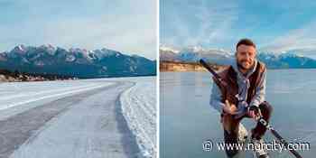 You Can Skate Around A 30-km Trail On This Lake Surrounded By Huge Mountains In BC - Narcity Canada