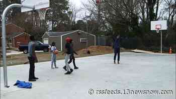 Virginia Beach neighborhood has a new basketball court, council member Rouse puts it to use