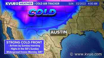 A strong cold front likely delivers wintry temperatures late this weekend - KVUE.com