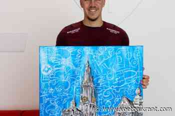 📷 Michael Frey geeft eigen kunstwerk weg en de man heeft talent