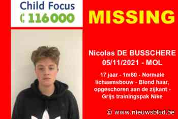 17-jarige Nicolas al meer dan een maand vermist - Het Nieuwsblad