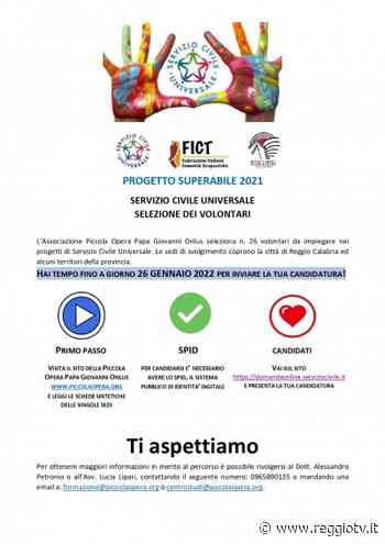La Piccola Opera Papa Giovanni seleziona 26 volontari - Reggio TV