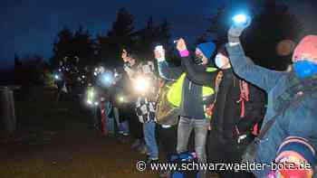 Lichterdemo auf Plettenberg - 50 Aktivisten demonstrieren gegen weiteren Abbau - Schwarzwälder Bote