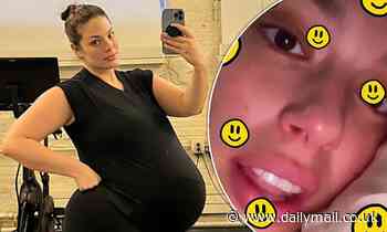 Ashley Graham post cute pregnancy video about her weird food cravings - Daily Mail