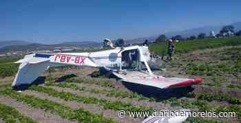 Avioneta de Cuernavaca cae en campos de cultivo de Tepanco de López, Puebla - Diario de Morelos