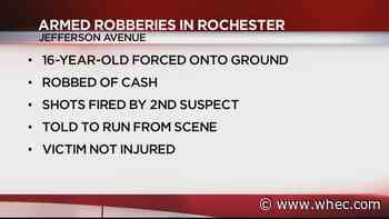 Shots fired in armed robbery on Jefferson Avenue, victim okay