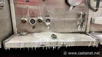 Frigid cold causes fire hoses to freeze up in Oliver while extinguishing vehicle fire - Penticton News - Castanet.net