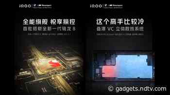 iQoo 9 Series to Sport Snapdragon 8 Gen 1 SoC, VC Three-Dimensional Heat Dissipation System
