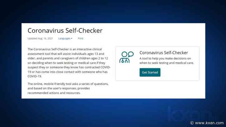 Think you might have COVID-19? Use this self-check tool from the CDC