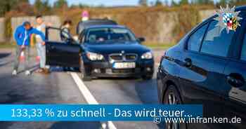 A73 bei Erlangen: Raser ist 133 Prozent zu schnell - und überrascht mit irrer Begründung - inFranken.de