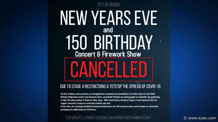 Manor New Year's Eve celebration canceled amid spiking COVID-19 cases