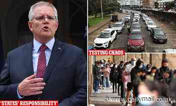Scott Morrison says state governments must secure their own Covid-19 tests - Daily Mail