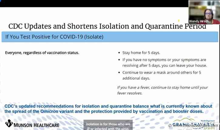 Munson: COVID cases down slightly in region, high across Michigan - Manistee News Advocate