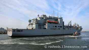 A New Year's homecoming for USNS Robert E. Peary