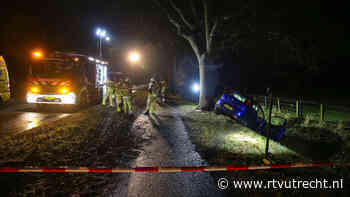 Bestuurder rijdt tegen boom en belandt in sloot in Rhenen - RTV Utrecht