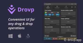Drovp - Convenient UI for any drag & drop operations