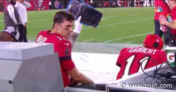 NFL warns Tom Brady not to smash another Microsoft Surface -- or else     - CNET